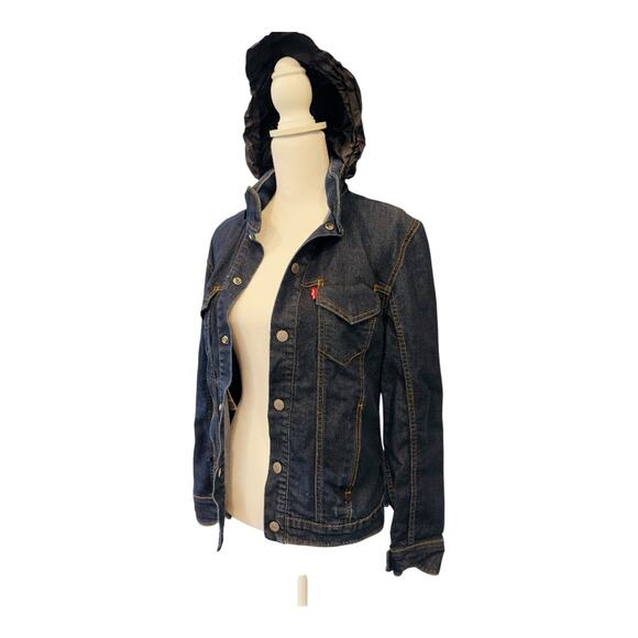 Levi's CommuterLevi's Commuter Trucker Jacket Vented Urban Cycle Men's with Hood - Picture 4 of 6